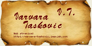 Varvara Tasković vizit kartica